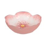 Baci Milano Botanica Çiçek Desenli Melamin Pembe Çukur Tabak 18 cm
