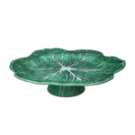 Baci Milano Botanica Çiçek Desenli Melamin Mercan Rengi Orta Boy Ayaklı Kek Standı 32,5 cm