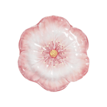 Baci Milano Botanica Çiçek Desenli Melamin Pembe Pasta Tabağı 23 cm