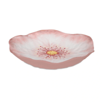 Baci Milano Botanica Çiçek Desenli Melamin Mercan Rengi Salata Kasesi 34 cm