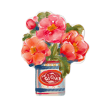Baci Milano Dolce Far Niente Çiçekli Vazo Desenli Asılabilir Melamin Kesme Tahtası Orta Boy 24 x 29 cm