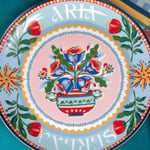 Baci Milano Dolce Far Niente Karışık Desenli 6 Parça Mix Porselen Servis Tabağı 28 cm