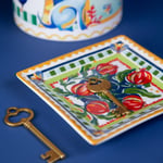 Baci Milano Dolce Far Niente Nar Desenli Kare Porselen Tabak 15x15 cm