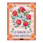 Baci Milano Dolce Far Niente Nar Desenli Renkli Pamuklu ve Polyester Mutfak Havlusu 45 x 60 cm