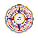 Baci Milano Dolce Vita 6'lı Ciao Bella Servis Tabağı 27 cm Porselen