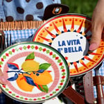 Baci Milano Dolce Vita 6'lı La Vita E'Bella Ekmek Tabağı 16 cm Porselen