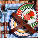 Baci Milano Dolce Vita 6'lı Nar Ekmek Tabağı 16 cm Porselen