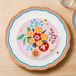 Baci Milano Mamma Mia Çiçek Desenli Servis Tabağı 28 cm