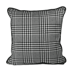 Baci Milano Optical Kadife Yastık 60 cm x 60 cm Gri