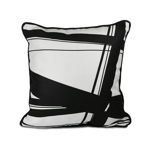 Baci Milano Optical Kadife Yastık 60 cm x 60 cm Gri