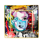 Baci Milano Street Art Gift Servis Tabağı 18 cm x 18 cm Marilyn