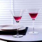 BACLIFE Martini Bardak Seti 4-8oz Coupe Cam Seti - El Üflemeli Kristal Kokteyl Bardakları - Bar, Martini, Kozmopolitan, Manhattan, Gimlet için Zarif Kokteyl Bardakları