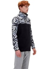 Bad Bear 21.02.21.007 Half-Zip Siyah Erkek Sweatshirt