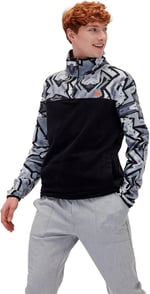 Bad Bear 21.02.21.007 Half-Zip Siyah Erkek Sweatshirt