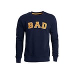 Bad Bear Bisiklet Yaka Uzun Kollu Nakışlı Lacivert Erkek Sweatshirt S