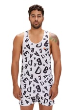 Bad Bear BLING TANK-TOP BEYAZ Erkek Atlet BEYAZ L