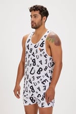 Bad Bear BLING TANK-TOP BEYAZ Erkek Atlet BEYAZ L