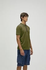 Bad Bear Cord Haki Yeşil Polo Yaka Fermuarlı Erkek T-Shirt