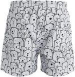Bad Bear Erkek Desenli Beyaz Deniz Şortu - 21.01.09.011 (Off-White/M)