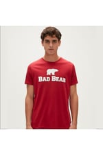 Bad Bear Erkek Kırmızı Bisiklet Yaka Tişört, 3XL, 190107002-LVAOS