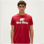Bad Bear Erkek Kırmızı Bisiklet Yaka Tişört, 3XL, 190107002-LVAOS