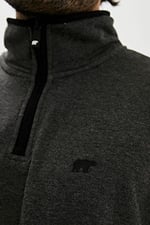 Bad Bear Erkek Koyu Gri Fermuar Yakalı Half-Zip Sweatshirt L