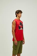 Bad Bear Erkek Parlak Kırmızı Atlet Days Off Tank-Top