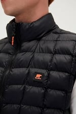 Bad Bear Erkek Siyah Ekose Detaylı Mıner Vest Yelek