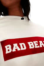 Bad Bear Flog Beyaz Kadın Kapüşonlu Sweatshirt Hoodie M