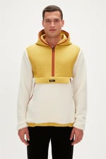 Bad Bear Leonard Half-Zip Plush Jacket Siyah Erkek Sweatshirt