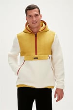 Bad Bear Leonard Half-Zip Plush Jacket Siyah Erkek Sweatshirt
