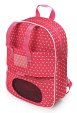 Badger Basket Bebek seyahat sırt çantası ile pelüş Freund-fach – Pembe/Star (American Kız bebekleri için uygun)