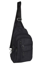Bagacar 4925 Kulaklık Çıkışlı Body Bag Ve Omuz Çantası Siyah