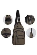Bagacar 4925 Kulaklık Çıkışlı Body Bag Ve Omuz Çantası Siyah