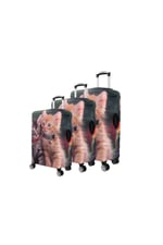 Bagacar Balon Büyük Orta Kabin Boy Için 3 Lü Valiz Kılıfı