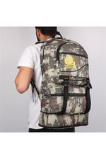 Bagacar Kamuflaj Körüklü Dağcı Sırt Çantası 65 Litre Kapasiteli Kamp Çantası