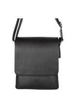 Bagacar Legend Leather 4262 Siyah Erkek Postacı Çapraz Hakiki Deri Çanta