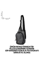 Bagacar Mega Model 1025 Gri Unisex Body Bag Omuz Çantası