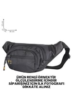 Bagacar Mega Model 1026 Erkek Siyah Bel Ve Çapraz Çantası