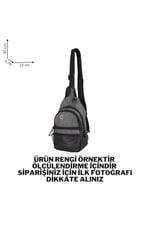 Bagacar Mega Model 1033 Gri Unisex Body Bag Omuz Çantası