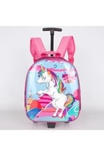 Bagacar Mn Unicorn Tekerlekli Kız Çocuk Sırt Çantası