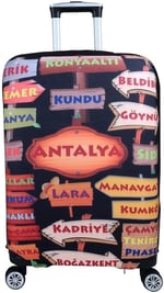 Bagacar Şehirler2 Büyük Orta Kabin Boy Için 3 Lü Valiz Kılıfı