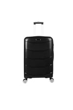 Bagacar Ultra Hafif Kırılmaz Silikon Orta Boy Valiz Siyah+Etiket Hediyeli!