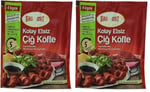 Bağdat Kolay Etsiz Çiğ Köfte Bulgur ve Baharat Karışımı 4 Kişilik 120 g 2li paket - Seçenekler: 12 cm x 16 cm x 1 cm, 12 cm x 16 cm x 1 cm (2 paketi)