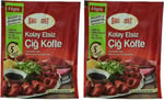 Bağdat Kolay Etsiz Çiğ Köfte Bulgur ve Baharat Karışımı 4 Kişilik 120 g 2li paket - Seçenekler: 12 cm x 16 cm x 1 cm, 12 cm x 16 cm x 1 cm (2 paketi)