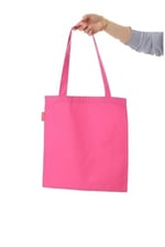 Baghashtag Baskısız Pembe Bez Çanta