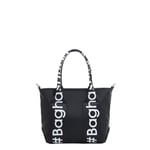 Baghashtag Lacivert Mini Su Geçirmez Kulp Yazılı Tote Çanta