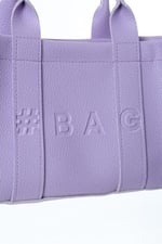Baghashtag Lila Deri Mini Tote Çanta