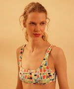 Bağlama Detaylı Bikini Üstü