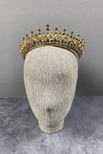 Bal Rengi Catherine Taşlı Kına Ve Gelin Tacı